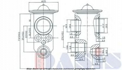 AKS DASIS 840054n -  Расширительный клапан, кондиционер